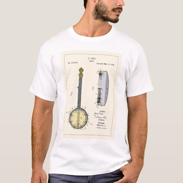 T-shirt court léger de la douille des hommes (Devant)