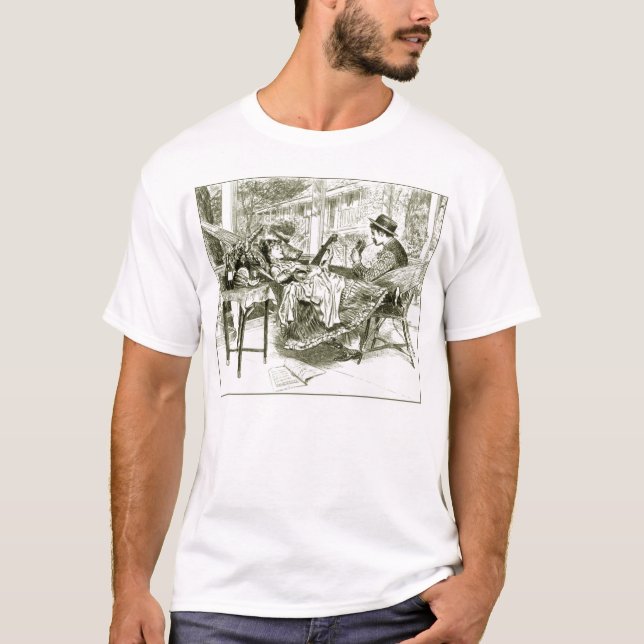 T-shirt court léger de Selleve des hommes de (Devant)