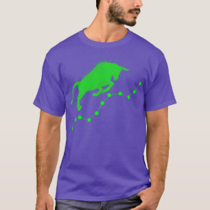 T-shirt courtier de marché Stock de jour investisseur