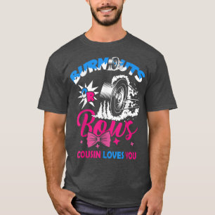 T-shirt Cousin Burnouts ou Bows Genre Révéler Baby Announc