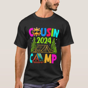 T-shirt Cousin Camp 2024 Vacances en famille Camping été C