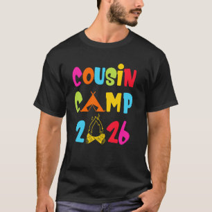 T-shirt Cousin Camp 2026 Famille Grand-mère Grand-père Vac