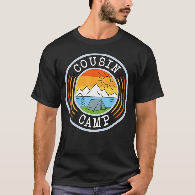 T-shirt Cousin Camp Camper Camping Crew Campfire Summer Va (Devant)