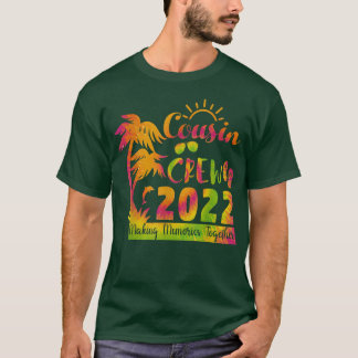 T-shirt Cousin Crew 2022 Tie Teinture Famille Faire des so