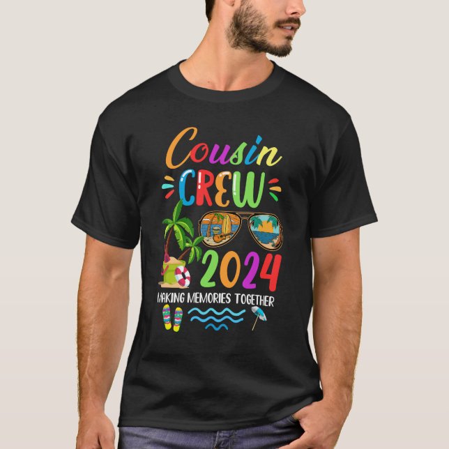 T-shirt Cousin Crew 2024 Réunion Familiale Rendre Des Souv (Devant)