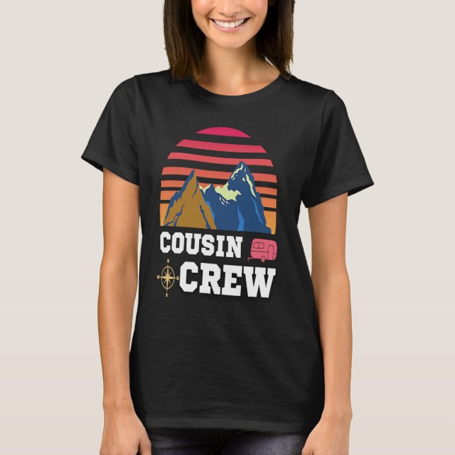T-shirt Cousin Crew Camping Adventure (Devant)