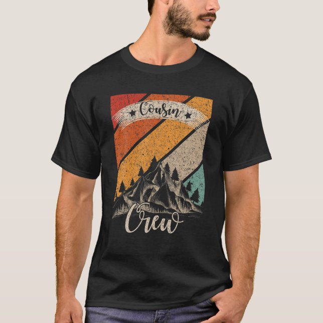 T-shirt Cousin Crew Camping extérieur Sunset Summer Camp V (Devant)