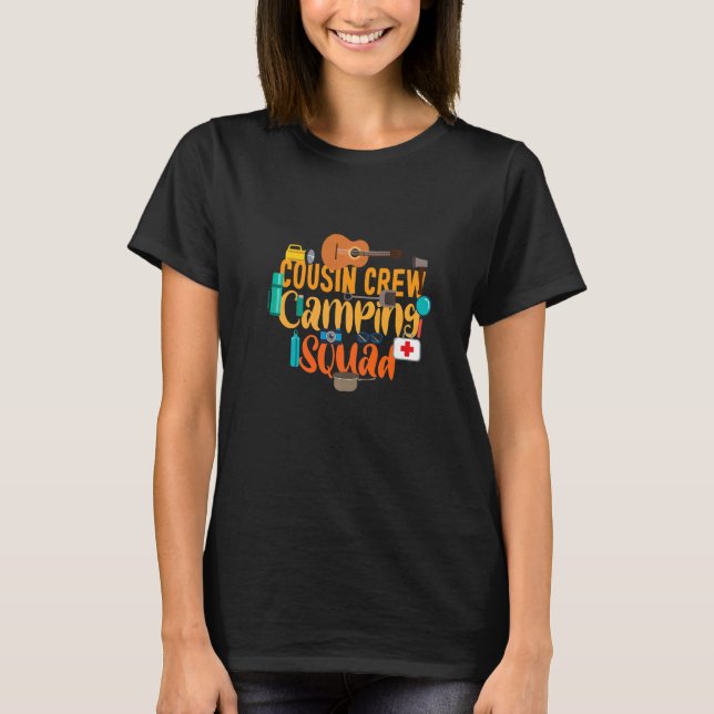 T-shirt Cousin Crew Camping Squad  Camping Costume Outfit  (Devant)