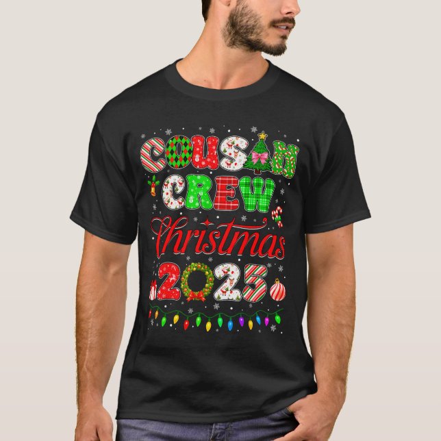 T-shirt Cousin Crew Christmas 2025 Pjs Pajamas Xmas Family (Devant)