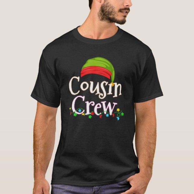 T-shirt Cousin Crew Christmas Family Member Group Cousins (Devant)