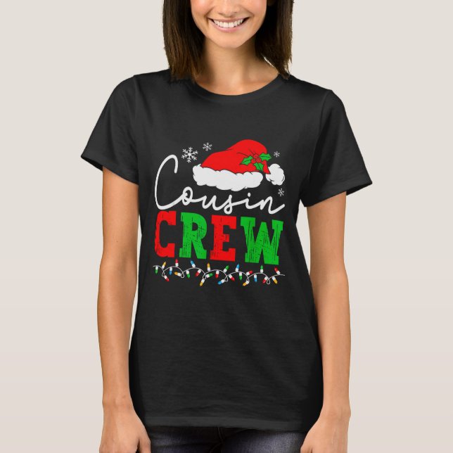 T-shirt Cousin Crew Christmas Shirts Matching Pajamas For  (Devant)