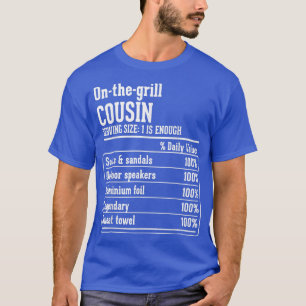 T-shirt Cousin Crew Faits nutritionnels sur le cousin gril