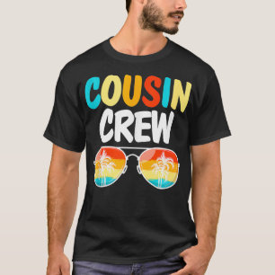 T-shirt Cousin Crew Famille Vacances Lunettes de soleil d'