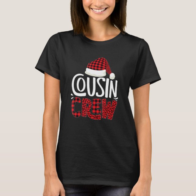T-shirt Cousin Crew Family Group Matching Christmas Pajama (Devant)