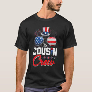 T-shirt Cousin Crew Fireworks Famille Américaine Quatrième