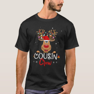 T-shirt Cousin Crew Père Noël Reindeer Xmas Funny Christma