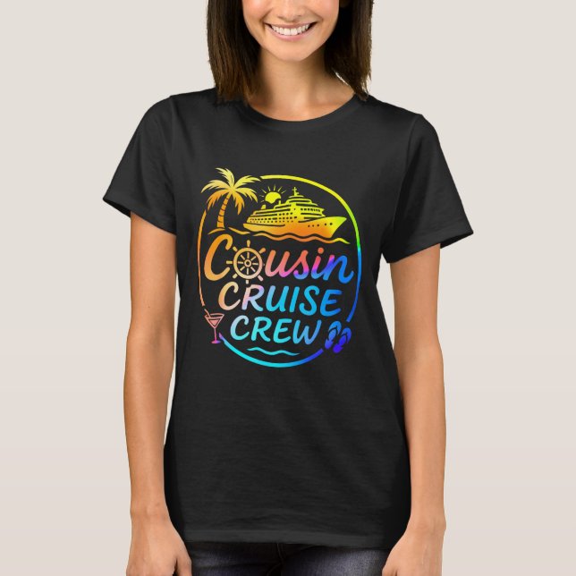 T-shirt Cousin Cruise Crew Trocal Summer Vacation Matching (Devant)