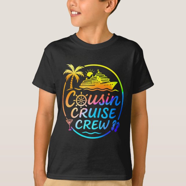 T-shirt Cousin Cruise Crew Trocal Summer Vacation Matching (Devant)