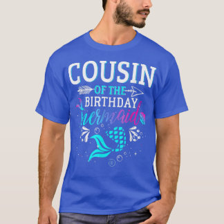 T-shirt Cousin De La Famille Correspondante De Sirène D'An