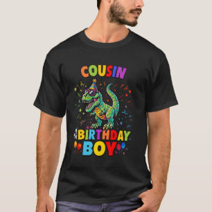 T-shirt Cousin de l'Anniversaire Boy TRex Dinosaur Parti