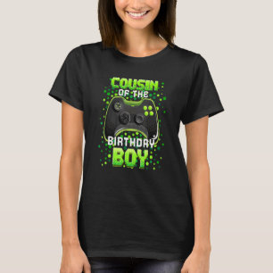 T-shirt Cousin De L'Anniversaire Garçon Correspondant Vidé