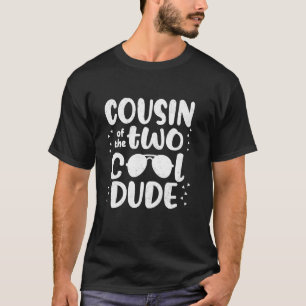 T-shirt Cousin Des Deux Cool Dude 2ème anniversaire Garçon