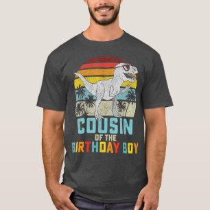 T-shirt Cousin Dinosaur Garçon de l'Anniversaire Garçon co