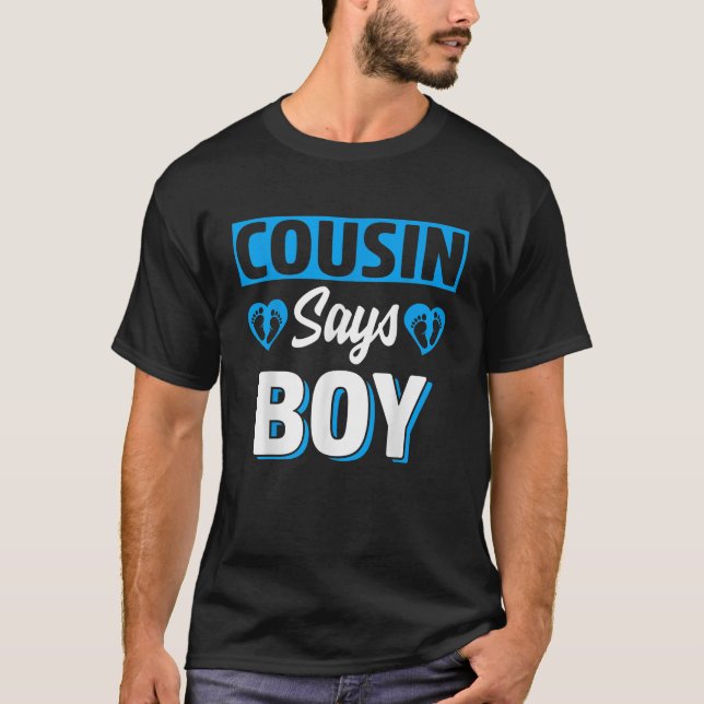 T-shirt Cousin Dit Garçon mignonne Genre Revela Team Blue  (Devant)