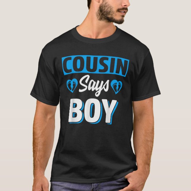 T-shirt Cousin Dit Garçon mignonne Genre Revela Team Blue  (Devant)