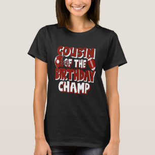 T-shirt Cousin Du Champ De Football Américain D'Anniversai