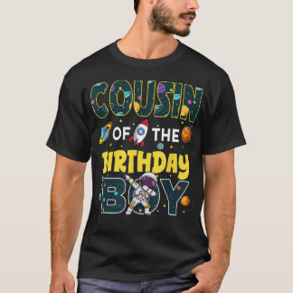 T-shirt Cousin du garçon d'anniversaire Famille d'astronau