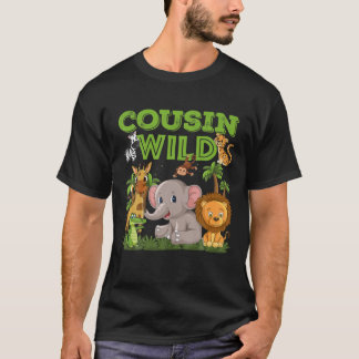 T-shirt Cousin Du Sauvage Un Animal Safari Jungle Naissanc