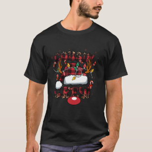 T-shirt Cousin Écran de Noël Reindeer Père Noël Chapeau No