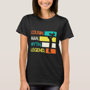 T-shirt Cousin Man Myth Légende Joyeux Cousin Day Brother