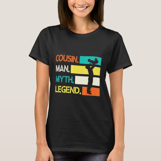 T-shirt Cousin Man Myth Légende Joyeux Cousin Day Brother  (Devant)