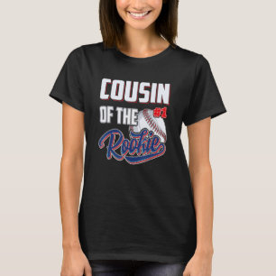 T-shirt Cousin Of Rookie 1 Ans Équipe 1er Anniversaire Bas