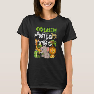 T-shirt Cousin Of The Wild Two Zoo Anniversaire Safari Jun