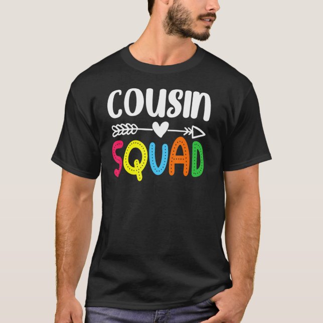 T-shirt Cousin Squad Crew Family Matching Group Reunion (Devant)