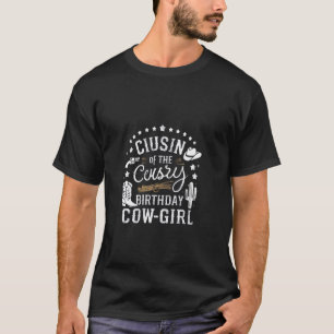 T-shirt Cousine de la vache d'anniversaire Cow Girl Rodeo