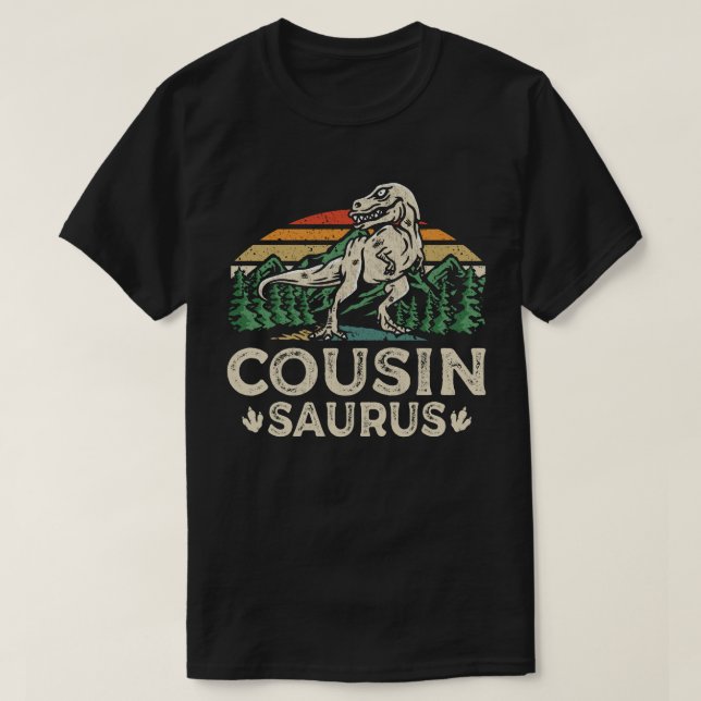 T-shirt Cousinsaurus Dinosaure T Rex Cousin Saurus Corresp (Design devant)