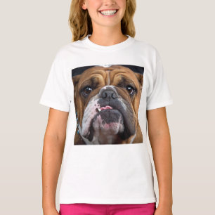 T-shirt Coussin de jet de Bouledogue Anglais