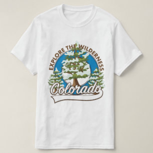 T-shirt Coussin de jet Explore the Wilderness, Colorado