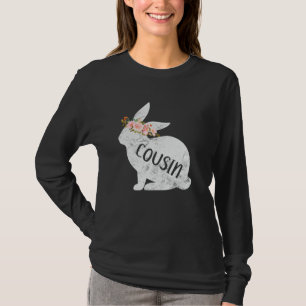 T-shirt Coussin Lapin Correspondant Famille Lapin Floral L