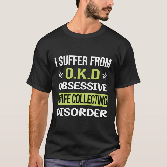 T-shirt Couteau d'amour obsessionnel ramassant des couteau (Devant)