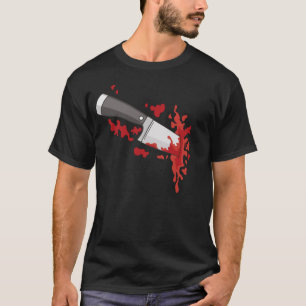T-shirt Couteau Dans Le Dos Couteau De Meurtre Halloween D
