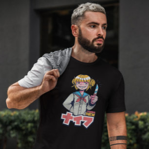T-shirt Couteau de fille Anime