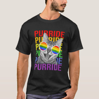 T-shirt Couteau Gay pride arc-en-ciel lunettes de soleil L