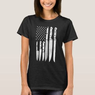 T-shirt Couteaux de Chef Ustensile de Cuisine Cuisinier Cu