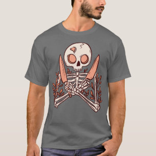 T-shirt Couteaux de squelette