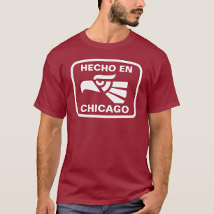 T-shirt Coutume de personalizado d'en Chicago de Hecho
